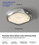 Axyaa Nordic LED Ceiling Light for Living Room Bedroom Study, Modern Remote Control Fixture