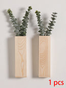 Axyaa Wooden Wall Planters for Indoor Plants and Flower Decor in Bedroom/Living Room