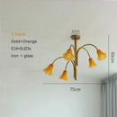Axyaa French Retro Glass Chandelier - Designer Tulip Art Flower Chandelier