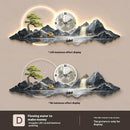 Axyaa LED Wall Lamp: Modern Luxury Living Room Clock Hanging Painting Home Wall Decoration