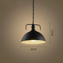 Axyaa Vintage Iron Pendant Light for Restaurant Kitchen Bar, American Country Retro Fixture