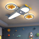 Axyaa Airplane Ceiling Lights Remote Control Dimming LED Chandelier