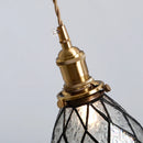 Axyaa Glass LED Pendant Lights Copper Nordic Style Modern Hanging Lamp