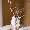 Axyaa Petal Ceramic Vase: Irregular Wrinkle Patterns, Hydroponic Home Decor Handicraft