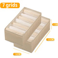 Axyaa Fabric Drawer Organizers for Underwear Socks Bra - Wardrobe Shelf Organizer