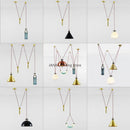 Axyaa Glass Chandelier LED Suspension Lamps for Restaurant, Bar, Bedroom