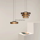 Axyaa Minimalist Glass Chandelier LED Pendant Lights for Modern Home Décor