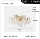 Axyaa Crystal Pendant Light: Modern Luxury Minimalist Design for Home Décor.