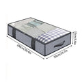 Axyaa Foldable Cotton Linen Wardrobe Organizer Storage Bags - Set of 3