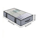 Axyaa Foldable Cotton Linen Wardrobe Organizer Storage Bags - Set of 3