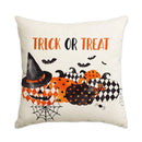 Axyaa Halloween Skull Pumpkin Head Cartoon Pillow Horror Ghosts Trick or Treat