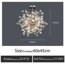 Axyaa Modern Luxury Glass LED Chandelier for Home and Office Decor
