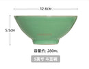 Axyaa 5-inch Ceramic Bowl - Vintage Aesthetic, Ice Cracks Design