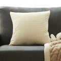 Axyaa Nordic Style Quilting Cushion Cover - Soft Cozy Throw Pillow for Home Decor