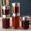 Axyaa Glass Seal Jar Portable Scale Liquid Storage Cup