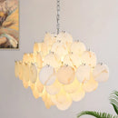 Axyaa Marble Chandelier: Faux Alabaster Ceiling Lamp for Living Room, Dining Room, Bedroom