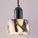 Axyaa Marble Stone Chandelier: Nordic Pendant Light, Small Bedroom Ceiling Lamp