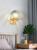 Axyaa LED Glass Wall Lamp, Bedroom Living Room Decorative Lighting