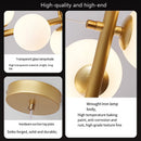 Axyaa Glass Chandelier LED Ceiling Light for Dining Room and Living Room