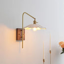 Axyaa Walnut Ceramic LED Wall Lamp Sconce Modern Stair Light Fixtures