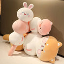 Axyaa Sleepy Tomato Plush Leg Pillow - Soft and Cute Bed Toy for Children