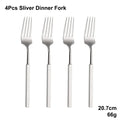 Axyaa Gold Cutlery Set Stainless Steel 304 Tableware Knife Fork Spoon Dinner Set
