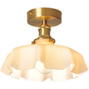 Axyaa Glass Ceiling Light: Modern LED Nordic Lamp for Home Decor