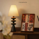 Axyaa Vintage Solid Wood Desk Lamp for Cozy Living Spaces