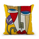 Axyaa Picasso Graffiti Art Painting Cushion Cover for Home Décor