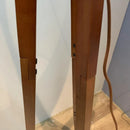 Axyaa Modern Wood Fabric Floor Lamp | Nordic Style for Bedroom Study Board Decoration