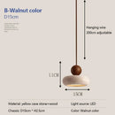 Axyaa Nordic Stone LED Pendant Lamp for Modern Living Room & Bedroom Decor