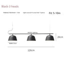 Axyaa Danish Design Ambit Rail Pendant Lamp Retro Chandelier LED Kitchen Island Decor