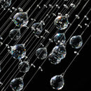 Axyaa Luxury K9 Crystal Chandelier for Living Dining Room Indoor Kitchen Decor