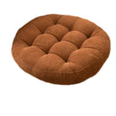 Axyaa Round Tufted Corduroy Floor Cushion for Meditation and Sitting
