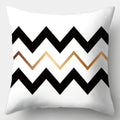 Axyaa Black White Modern Cushion Cover 45x45cm Polyester Decorative Pillow Case