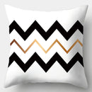 Axyaa Black White Modern Cushion Cover 45x45cm Polyester Decorative Pillow Case