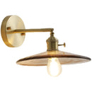 Axyaa Nordic Glass Copper Wall Sconce LED Light Fixture for Home Decor