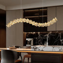 Axyaa Crystal Chandelier, Modern Bedroom Ceiling Light, Luxury Living Room Pendant Lamp