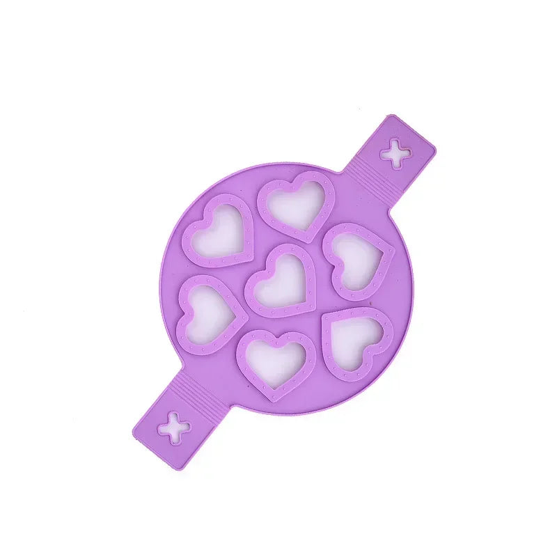 Axyaa Silicone Egg Frying Mold Nonstick Pancake Maker Kitchen Tool