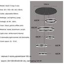 Axyaa Modern LED Pendant Lights Minimalism Dimmable Ceiling Chandelier Lighting