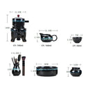 Axya Premium Kung Fu Porcelain Tea Set with Teapot and Cups
