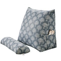 Axyaa Cotton Linen Printed Triangular Cushion Cylindrical Throw Pillow
