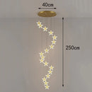Axyaa Nordic Dining Room Pendant Ceiling Chandelier for Indoor Living Room Lighting