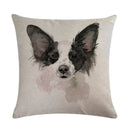 Axyaa Cute Puppy Head Linen Pillow Case 45*45cm