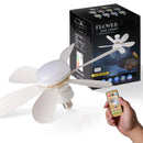 Axyaa Modern Ceiling Fan Light Remote Control E27 Bedroom Study Room Electric Fanlamp