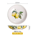 Axyaa Ceramic Lemon Ins Style Home Cuisine Plate for Thai Restaurant & Fruit Display