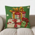 Axyaa Santa Gnome Gift Christmas Pillow Cover for Sofa Bedroom Car
