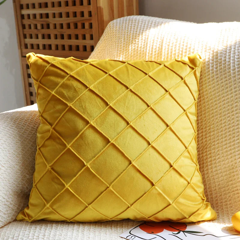 Axyaa Velvet Pillowcase 50x50 Decorative Cushion Cover Sofa Throw Pillow Cover
