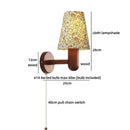 Axyaa Flower Cloth LED Wall Lamp Wood Modern Nordic Bathroom Stair Light