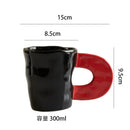 Nordic Alien Large Handle Ceramic Mug 300ML Cup by Axyaa